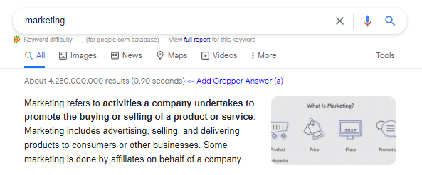 Google Featured Snippet