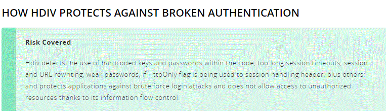 How broken authentication prevents Hdiv Security Tool- Web app security in 2021