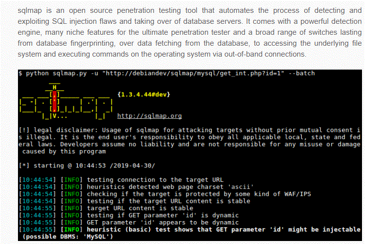 SQLmap-Tools-usage Web app security blog image 2021