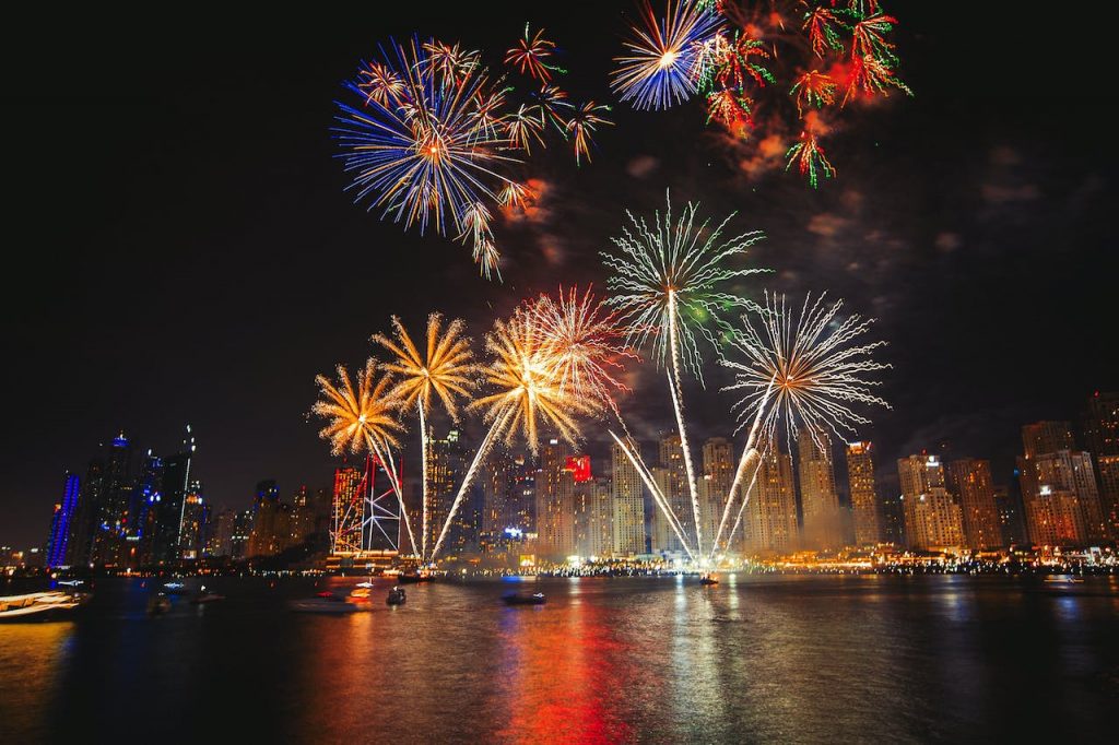 National Day Fireworks in Abu Dhabi