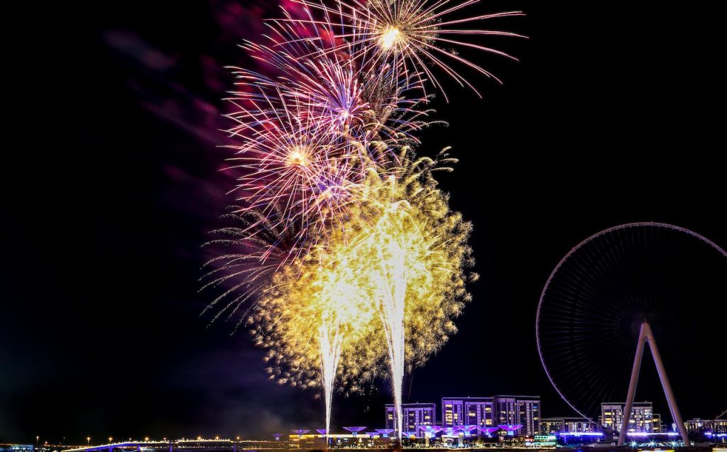 Bluewaters Island Fireworks