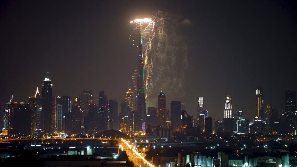 Burj Khalifa fireworks