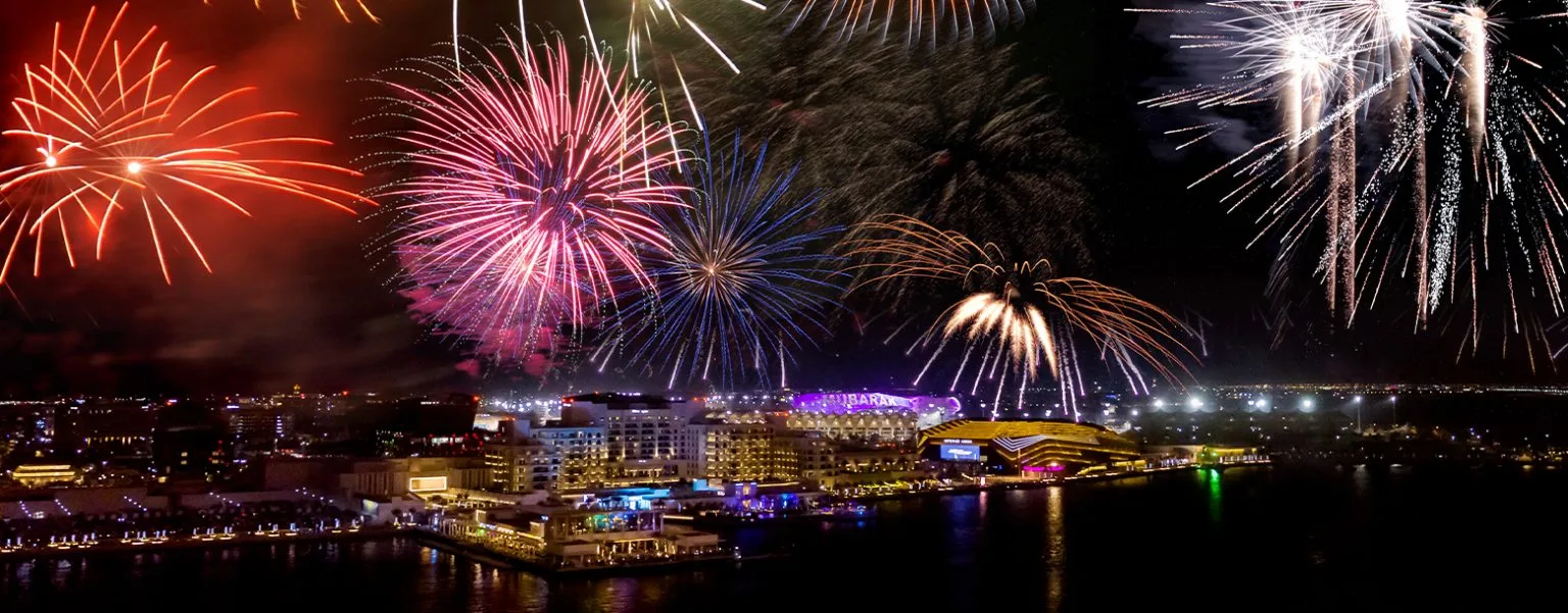 Yas Bay Waterfront, Abu Dhabi fireworks